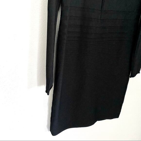 Max Studio Long Sleeve Black Bandage Dress Size Medium - Picture 11 of 12